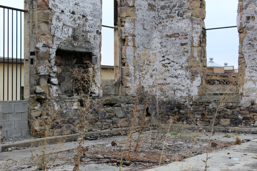 old idaho state penitentiary Burnt Cafeteria