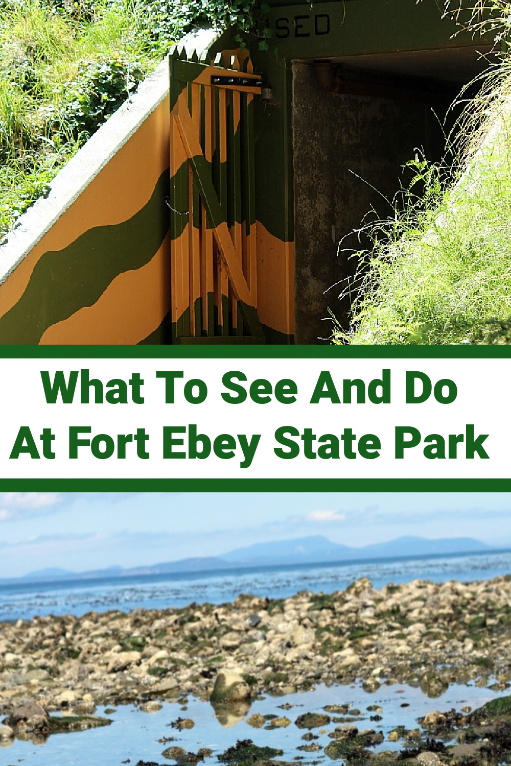 Bunker at Fort Ebey and Ocean 