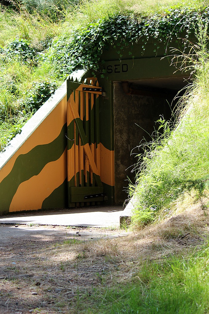 Entrance to a bunker at Fort Ebey 