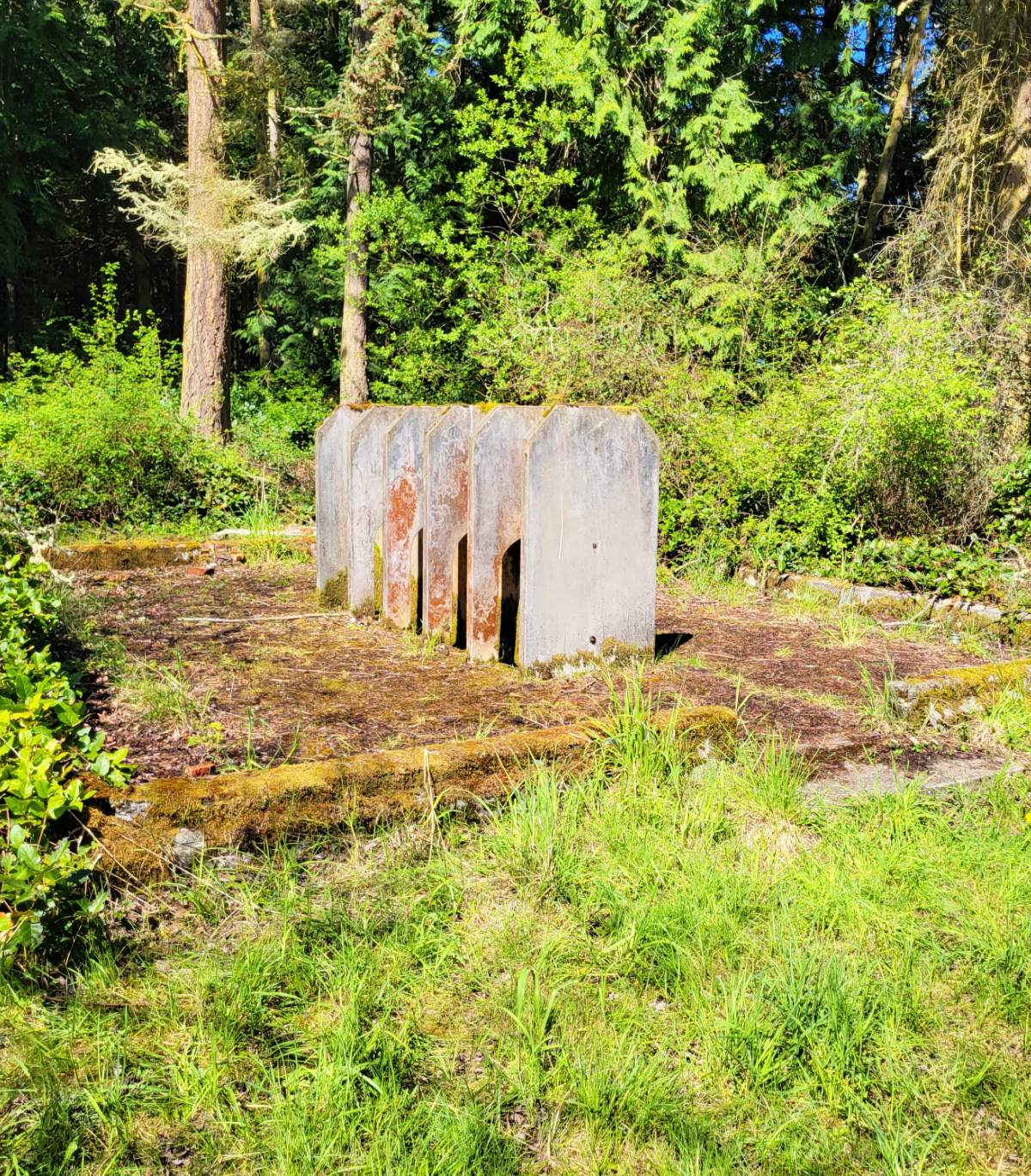 Original Urinals at Fort Flagler 